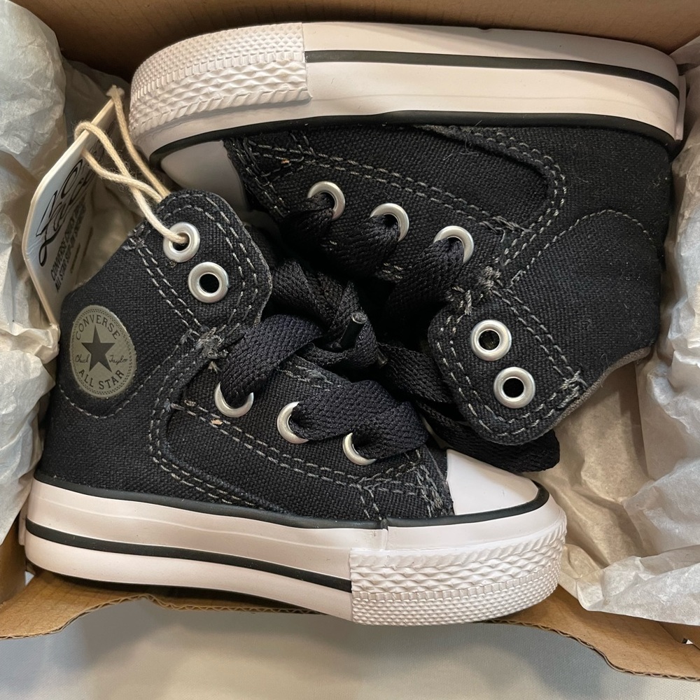 Brand new in box. Infant size 3 converse